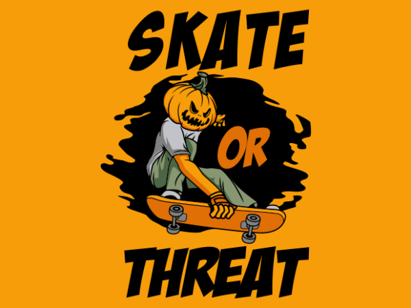 Skate or threat t shirt template vector