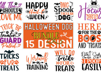 Halloween DOG SVG Design Bundle