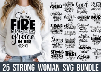 Strong Woman SVG Bundle
