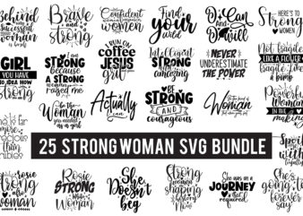 Strong Woman SVG Bundle