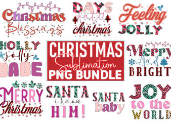Christmas Sublimation PNG Bundle t shirt vector file