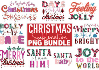 Christmas Sublimation PNG Bundle