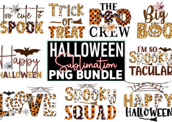 Halloween Sublimation PNG Bundle