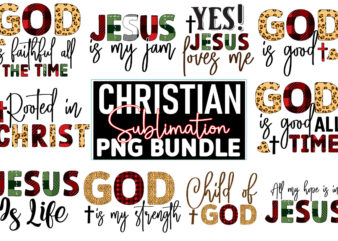 Christian Sublimation Design Bundle