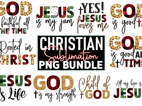 Christian sublimation design bundle