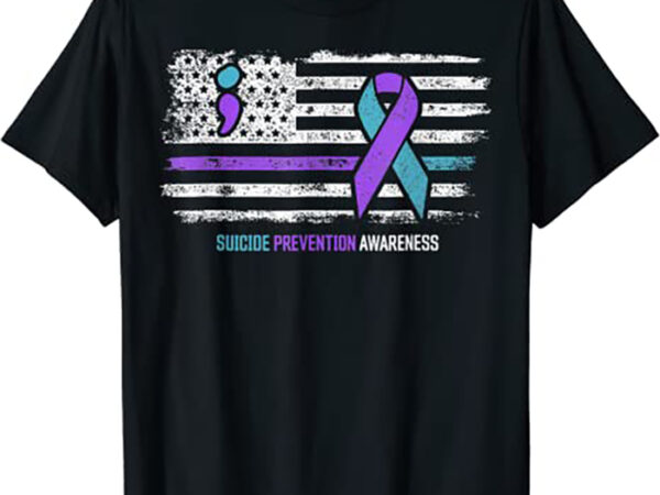 Suicide Prevention American Flag Suicide Awareness CL - Buy t-shirt designs