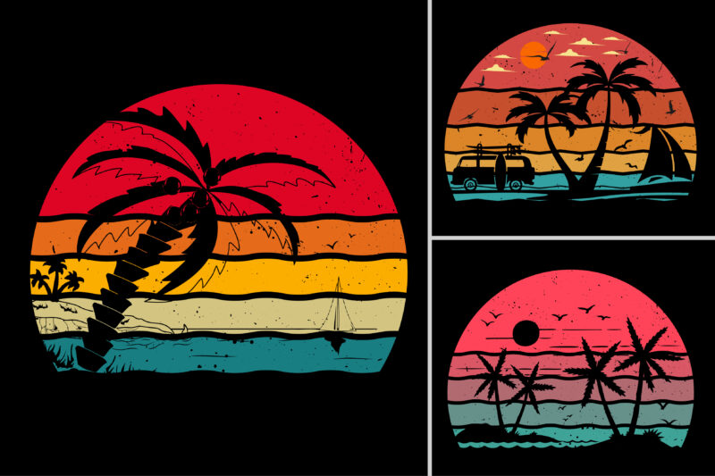 Sunset Retro Vintage T-Shirt Design Graphic Vector Background Bundle,Retro Vintage Sunset Background.Retro Sunset Background,Vintage Retro Background,Vintage Sunset Background,Retro Colorful Background,Vintage Colorful Background,T Shirt Vector Elements,Vintage Circle Sunset,retro Circle Sunset,Sunset Graphic