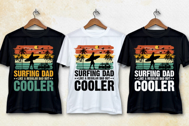 Vintage Sunset T-Shirt Design Bundle,