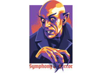 Symphony of horror t shirt template vector