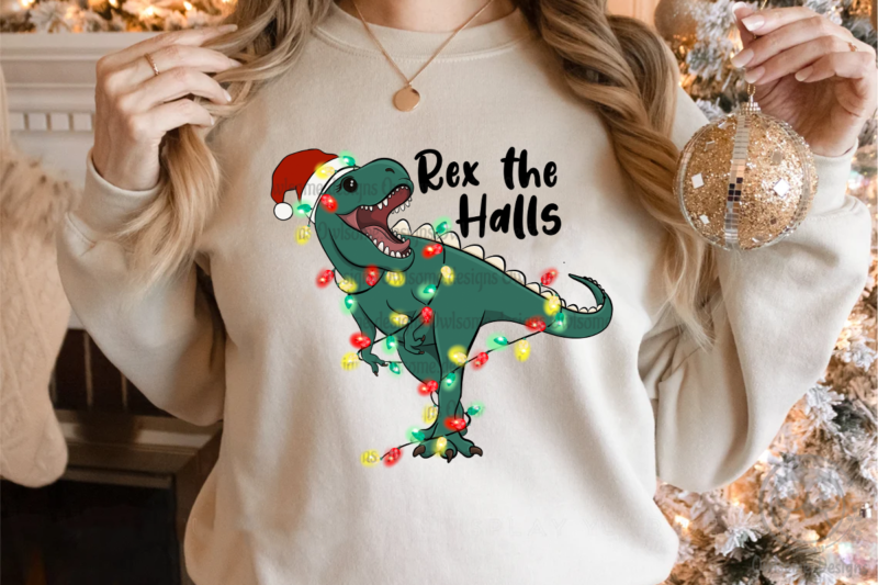 Rex the halls Sublimation Design