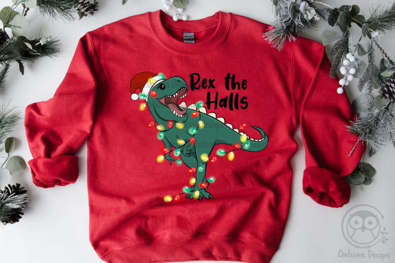 Rex the halls Sublimation Design