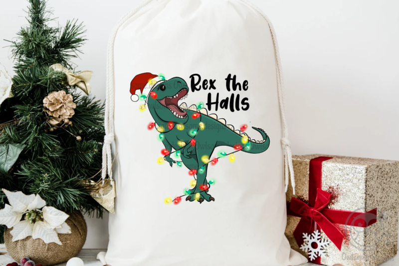 Rex the halls Sublimation Design