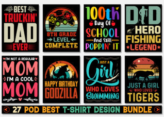 T-Shirt Design Bundle-Trendy Pod Best T-Shirt Design Bundle