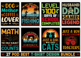 T-Shirt Design Bundle-Trendy Pod Best T-Shirt Design Bundle