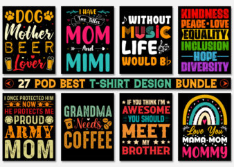 T-Shirt Design Bundle-Trendy Pod Best T-Shirt Design Bundle