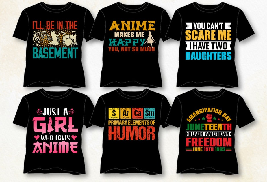 87 ANIME MIX tshirt designs bundle editable PART# 02 - Buy t-shirt designs