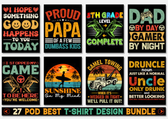 T-Shirt Design Bundle-Trendy Pod Best T-Shirt Design Bundle