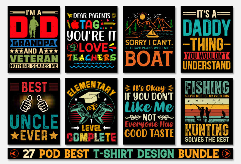 T-Shirt Design Bundle-Vintage Sunset T-Shirt Design