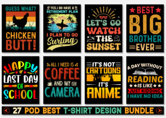 T-Shirt Design Bundle for POD