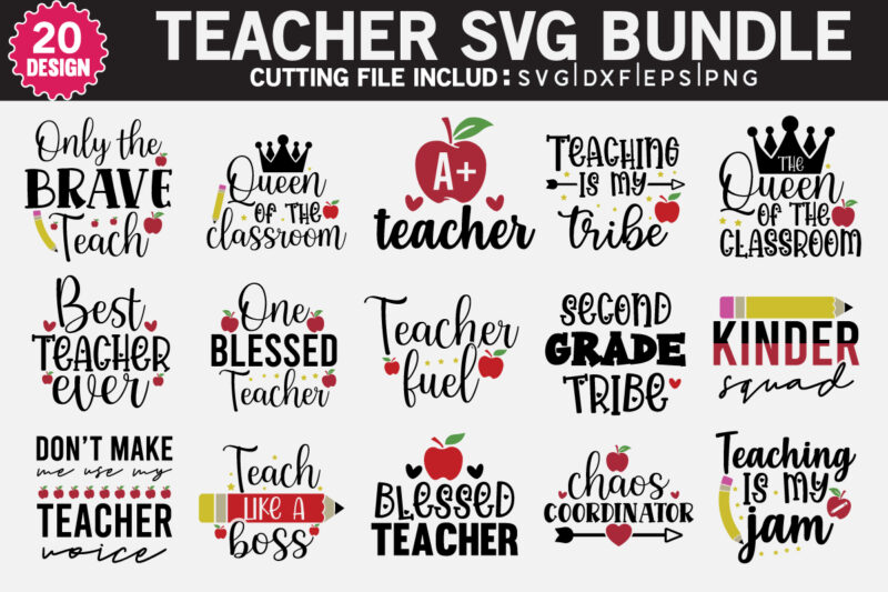 Teacher SVG Bundle