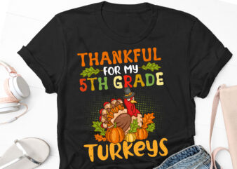 Thankful Thanksgiving Thanksgiving Day T-Shirt Design