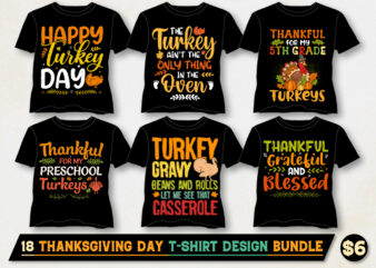 Thanksgiving Day T-Shirt Design Bundle-Thanksgiving Day T-Shirt Design