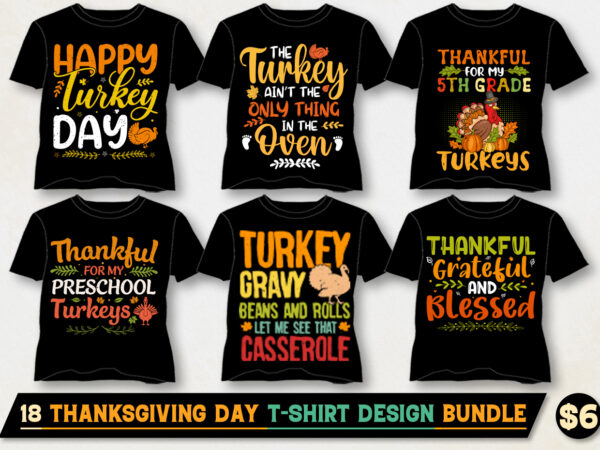 Thanksgiving day t-shirt design bundle-thanksgiving day t-shirt design