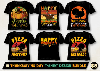 Thanksgiving Day T-Shirt Design Bundle-Thanksgiving Day T-Shirt Design