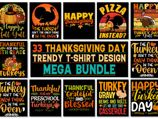 Thanksgiving day t-shirt design bundle-thanksgiving day t-shirt design