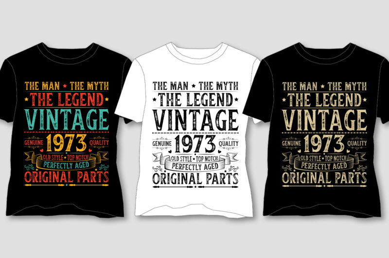 Vintage Sunset T-Shirt Design Bundle