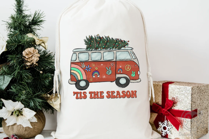 Tis the Season HIppie Christmas Sublimation