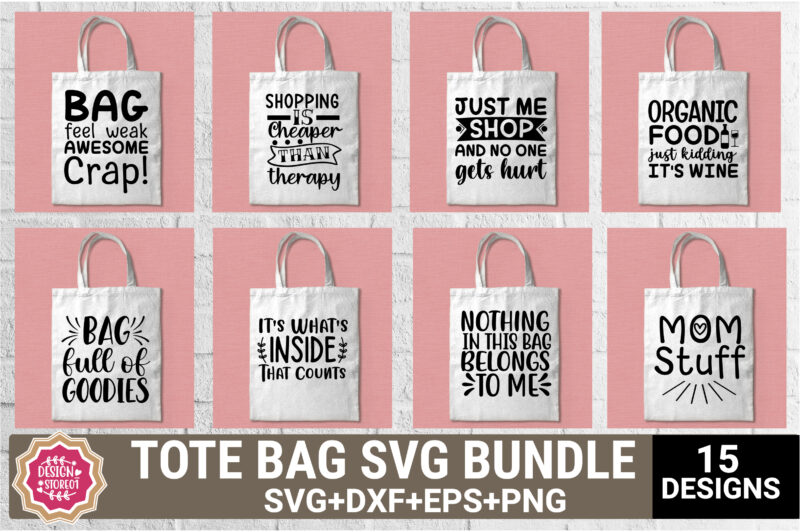 Tote Bag SVG Bundle t shirt template