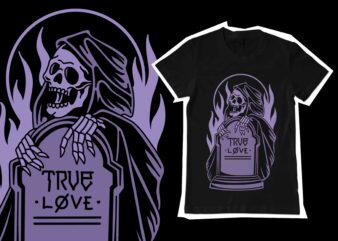True love illustration t-shirt design