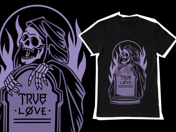 True love illustration t-shirt design