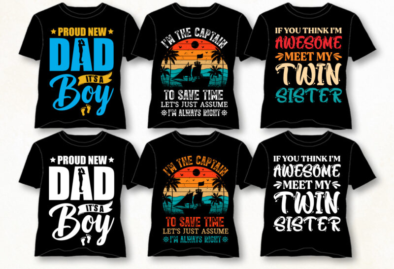 Typography T-Shirt Design Bundle