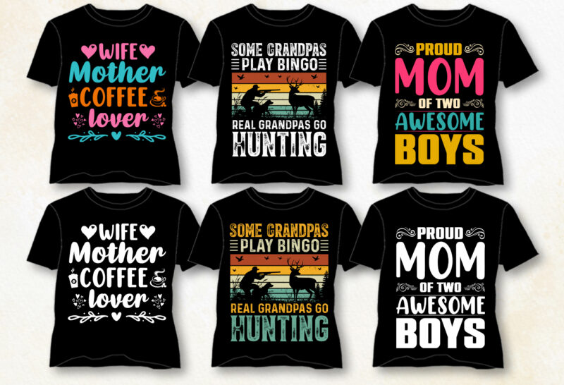 T-Shirt Design Bundle-Trendy Pod Best T-Shirt Design Bundle