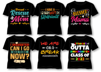 Typography T-Shirt Design Bundle