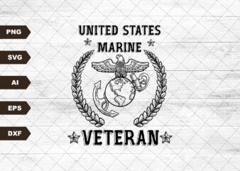 US Marine Veterans Svg | Military Svg | Veteran Png | US flag svg | Soldier Svg | Military Svg | Dxf, jpg, png, eps, svg