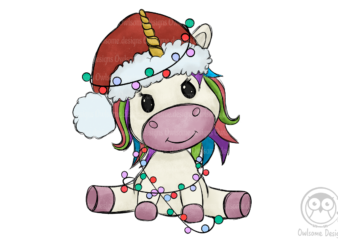 Unicorn Christmas Sublimation