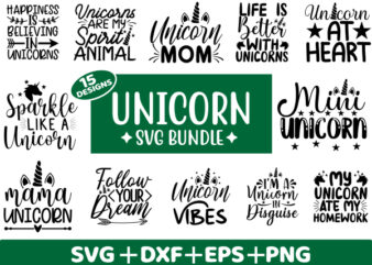 Unicorn SVG Bundle t shirt vector file