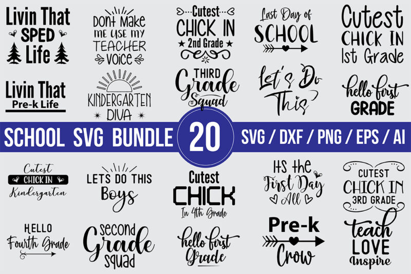 Back To School SVG Bundle