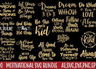 Motivational SVG Bundle