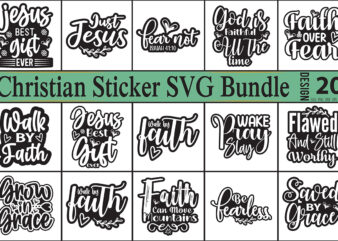 Christian Sticker Bundle t shirt vector file