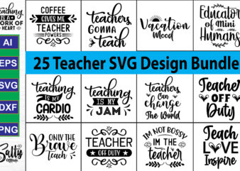 Teacher SVG Bundle t shirt designs for sale