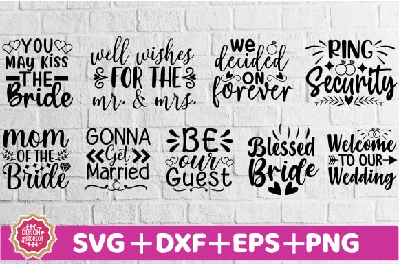 wedding svg bundle t shirt design for sale