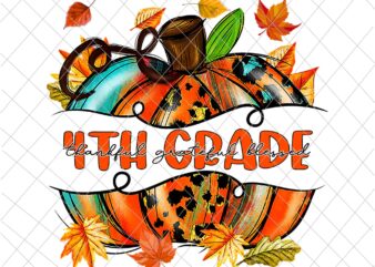 4th Grade Pumpkin Thanksgiving Png, 4th Grade Autumn Png, 4th Grade Thankful Png, 4th Grade Back To School Png, 4th Grade Fall Y’all Png
