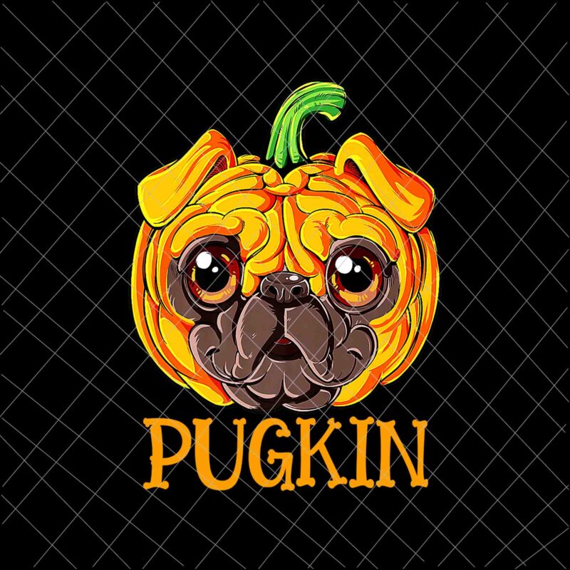 Funny Pugkin Pug Halloween Png, Pug Thanksgiving Png, Pug Pumpkin Cute Png, Pugkin Halloween Png, Pugkin Thanksful Png