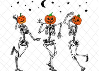 Dancing Skeleton Pumpkin Halloween Svg, Skeleton Halloween Svg, Dancing Skeleton Svg, Skeleton Pumpkin Svg, Skeleton Svg t shirt vector illustration