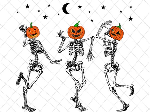 Dancing skeleton pumpkin halloween svg, skeleton halloween svg, dancing skeleton svg, skeleton pumpkin svg, skeleton svg t shirt vector illustration