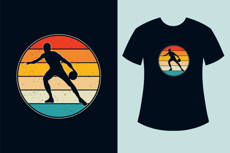 basketball t-shirt design, retro vintage t-shirt, retro vintage basketball t-shirt design, basketball t-shirt bundle